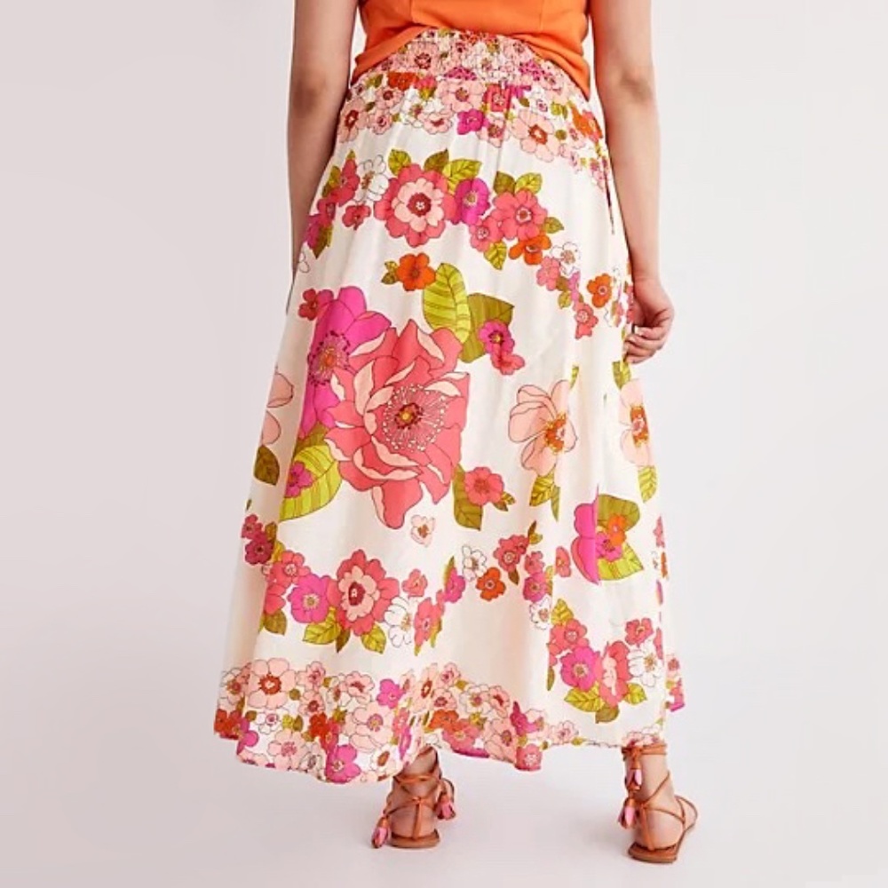 Love The Label | Floral 100% Cotton Briar Maxi Skirt + Tube Top Set | NWT - Picture 8 of 9